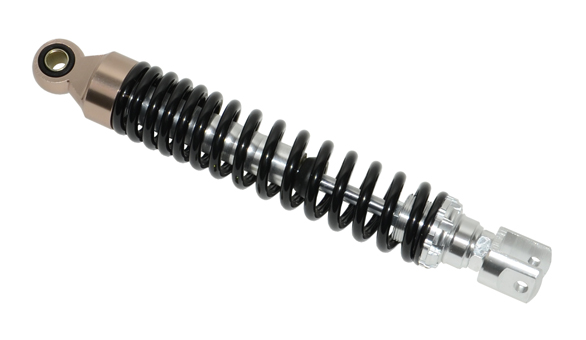 schokbreker dipper 310mm zwart/chroom minarelli, scooter=op=op