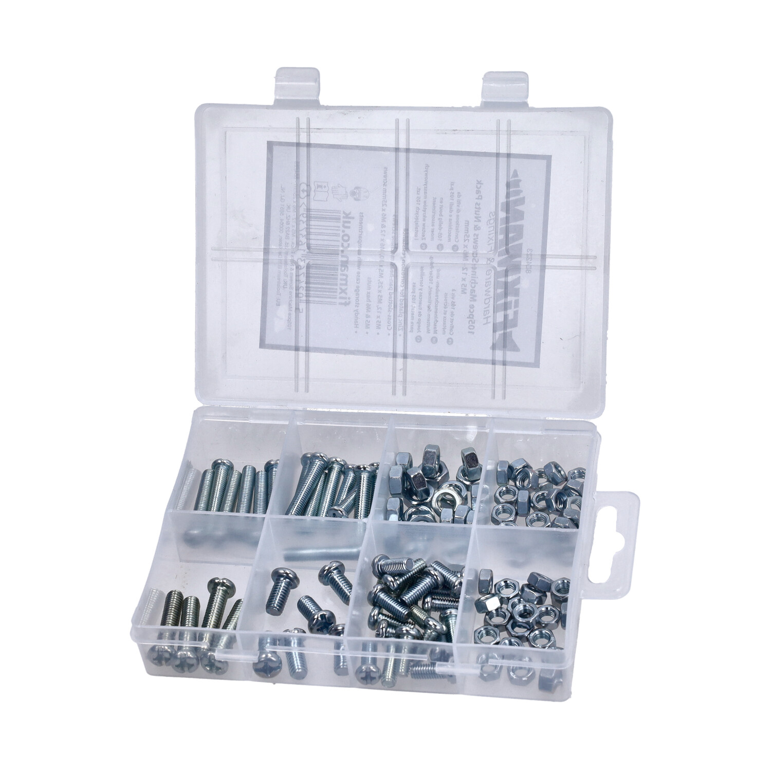 Assortimentsdoos Bout + Moer M5,M6 105PCS