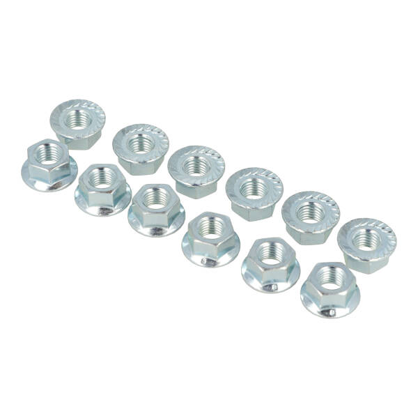 moer + flens m10x1.25 12pcs honda