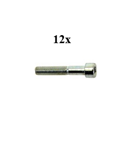 bout inbus m8x70mm 12pcs