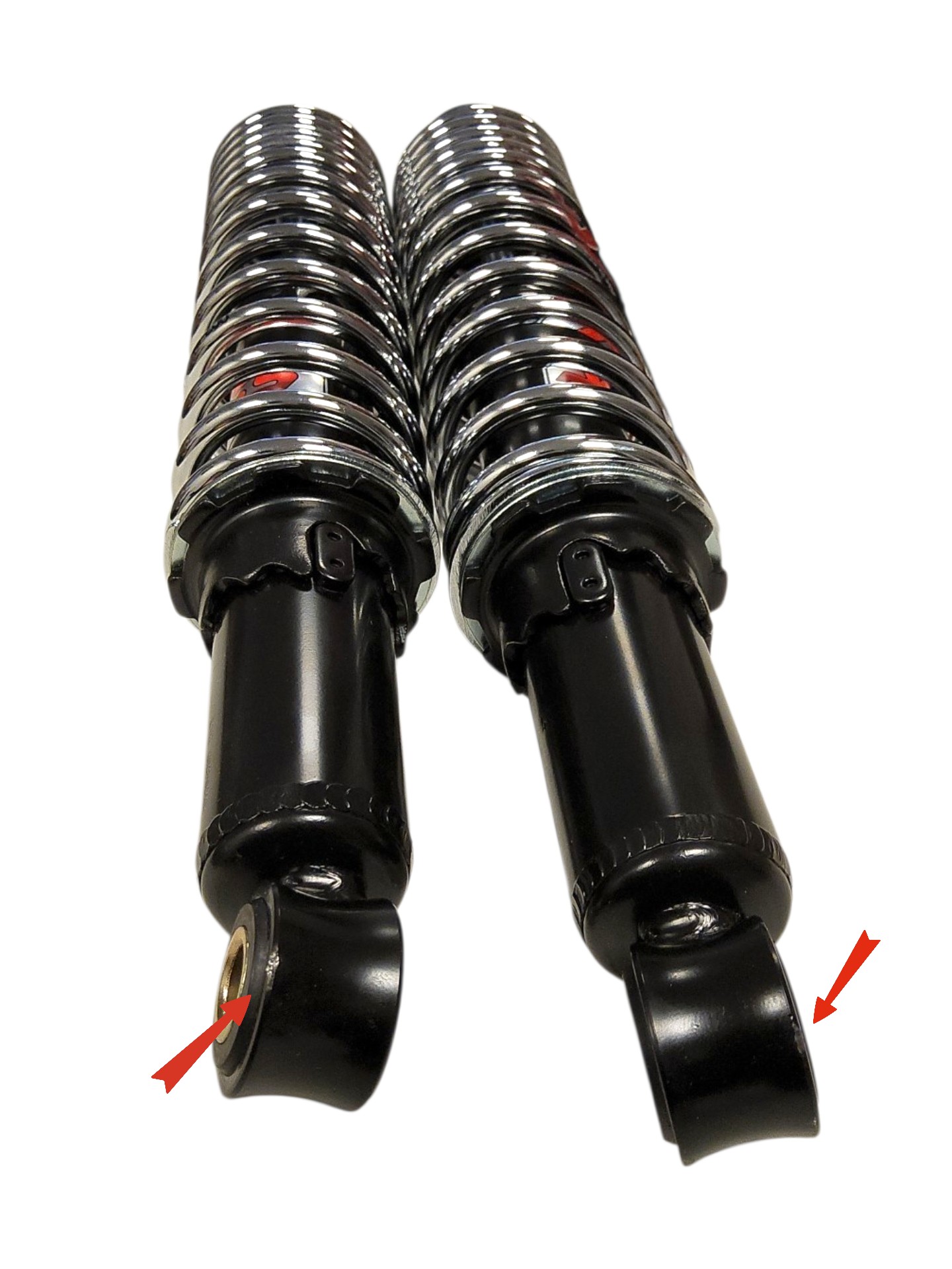 schokbreker yss pro-X !! lichte SCHADE !! 330mm zwart/chroom camino, univ, tomos