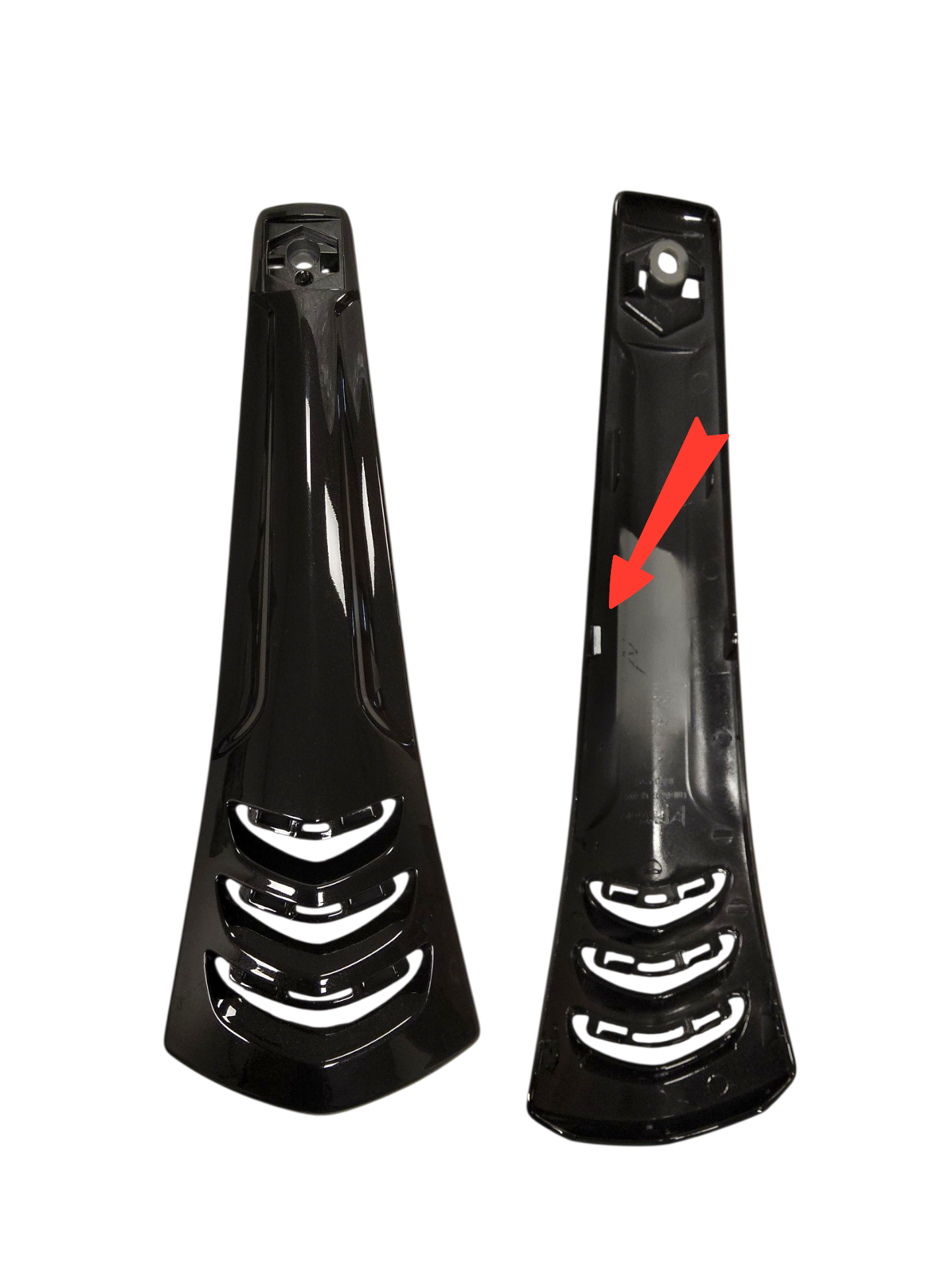 voorscherm Piaggio origineel midden !!l SCHADE gebroken ophangpunt !! zwart vulcano 98/a primavera 1b000203000xn2