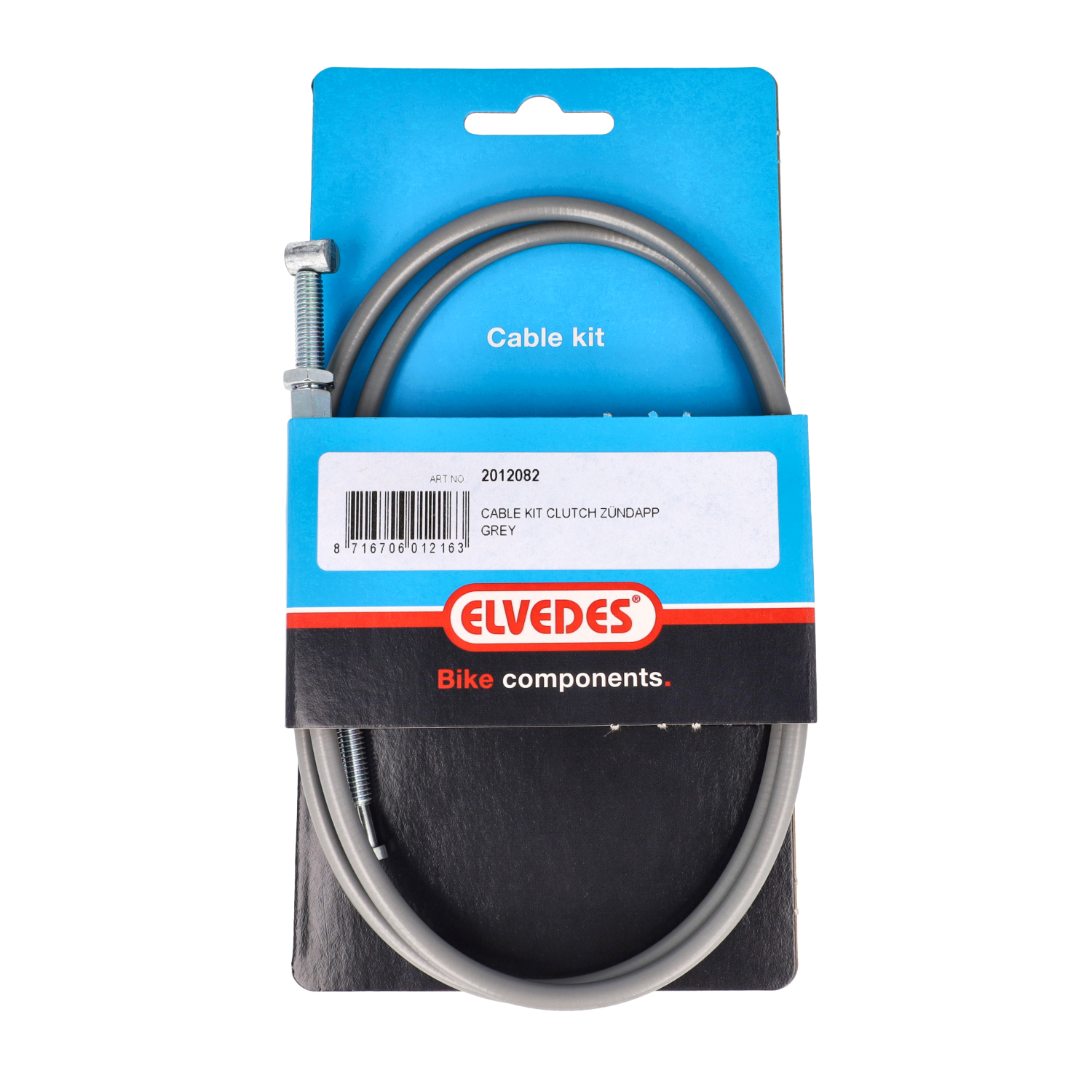 Koppelingkabel Elvedes 81CM Grijs Zundapp