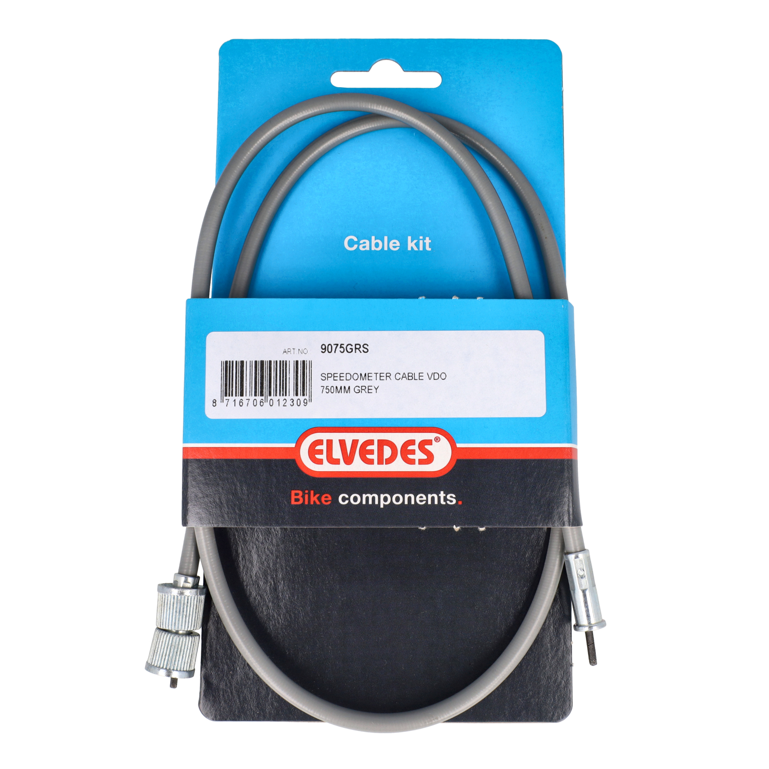 kilometertellerkabel elvedes vdo/vdo 75cm grijs zundapp