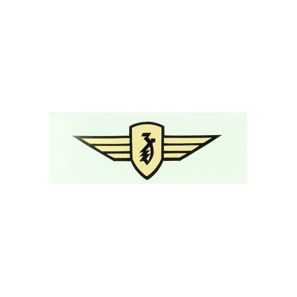 sticker logo vleugel 8.0cm goud zundapp