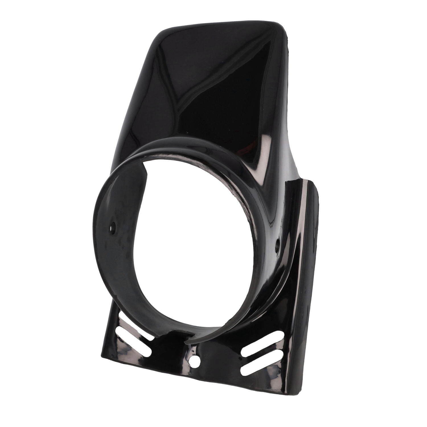 DMP Koplampspoiler Rond Zwart Puch Maxi