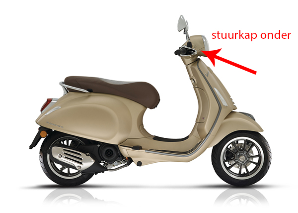 stuurkap Piaggio origineel onder matt beige 516/A primavera 1b005469000q9=op=op