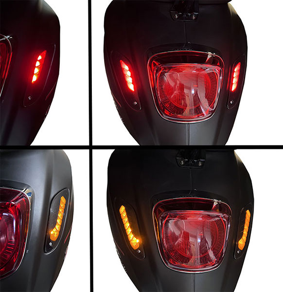 DMP Knipperlichtset LED Matrix Achter Smoke Primavera, Sprint
