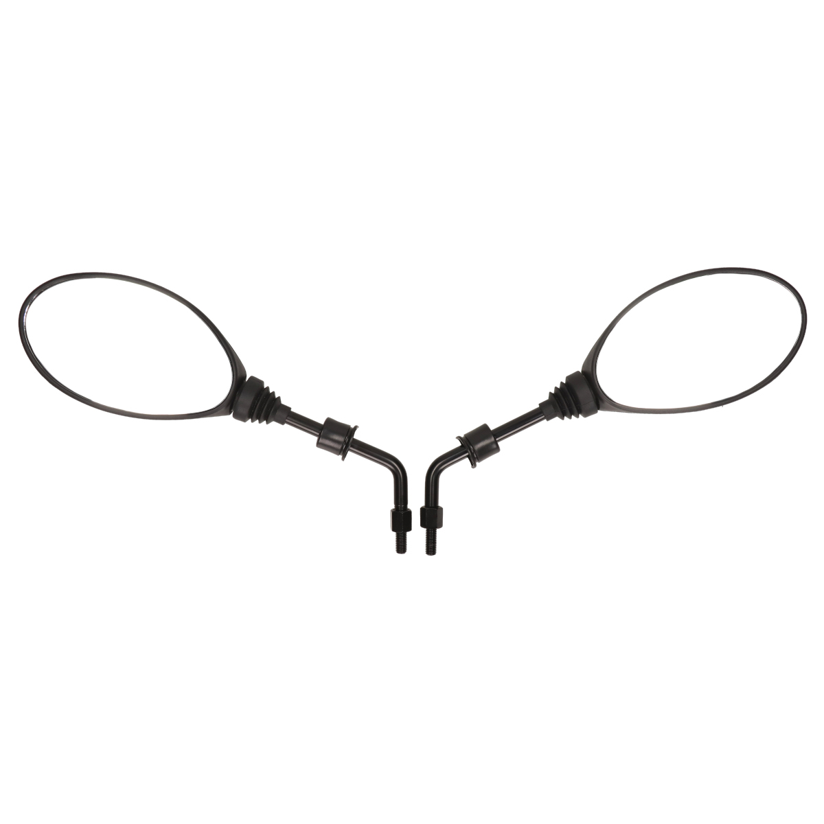 spiegelset DMP origineel model euro-2/4/5 piaggio zwart zip 2t , zip 4t, zip2000