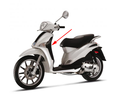 stootrand Piaggio origineel linksvoor liberty 4t rst 655746000c