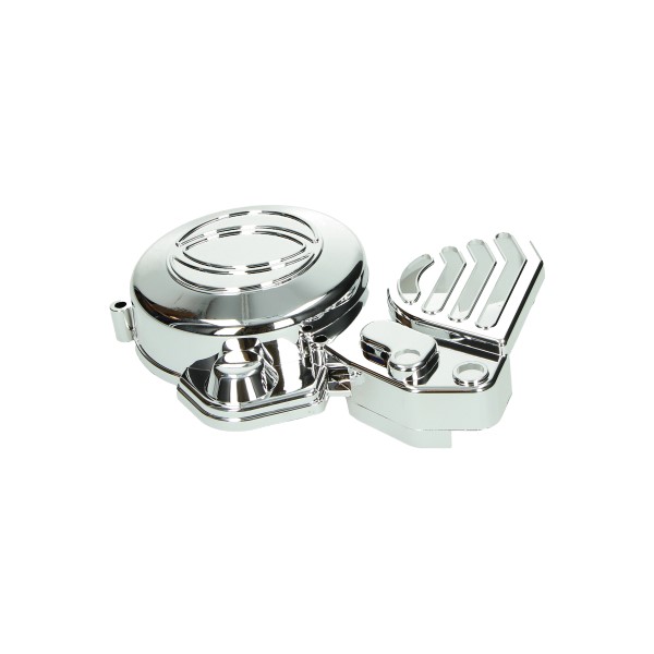 vliegwieldeksel DMP chroom senda, senda drd, senda drd 2006-2010, senda x-race, senda x-treme=op=op