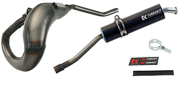 uitlaat Turbokit e-keur links 07-2018 blank/zwart senda, sx