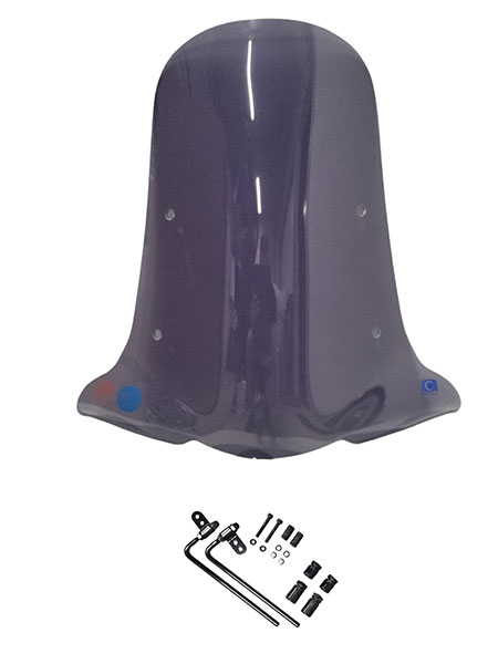 windscherm Regia met bevestigingsset (made in EU) smoke yadea C1S