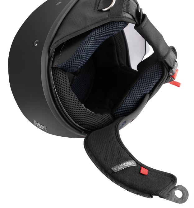 helm tucano jet el fresh (air) met zonnevizier M 57/58 zwart mat=op=op