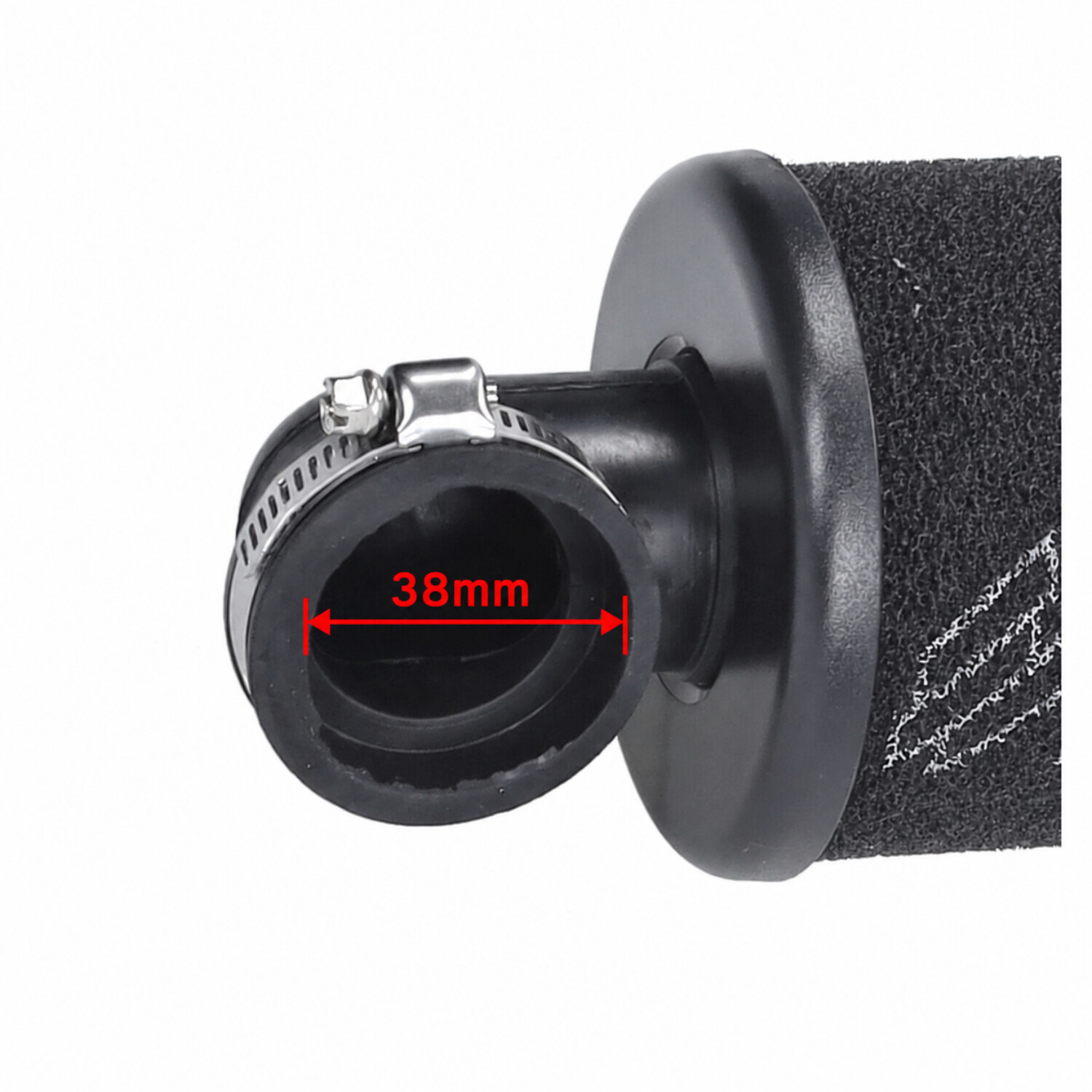 powerfilter polini race EVO 90 gr. 38mm zwart universeel 203.0216