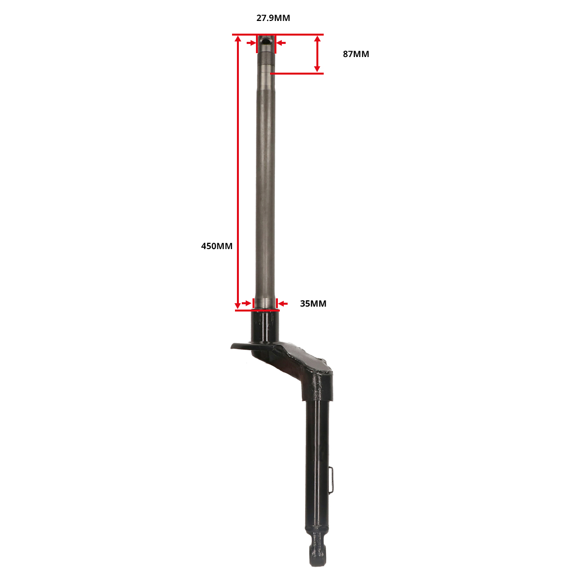 voorvork origineel model (zonder swingarm) vespa lxv, lx, vespa S 6484135