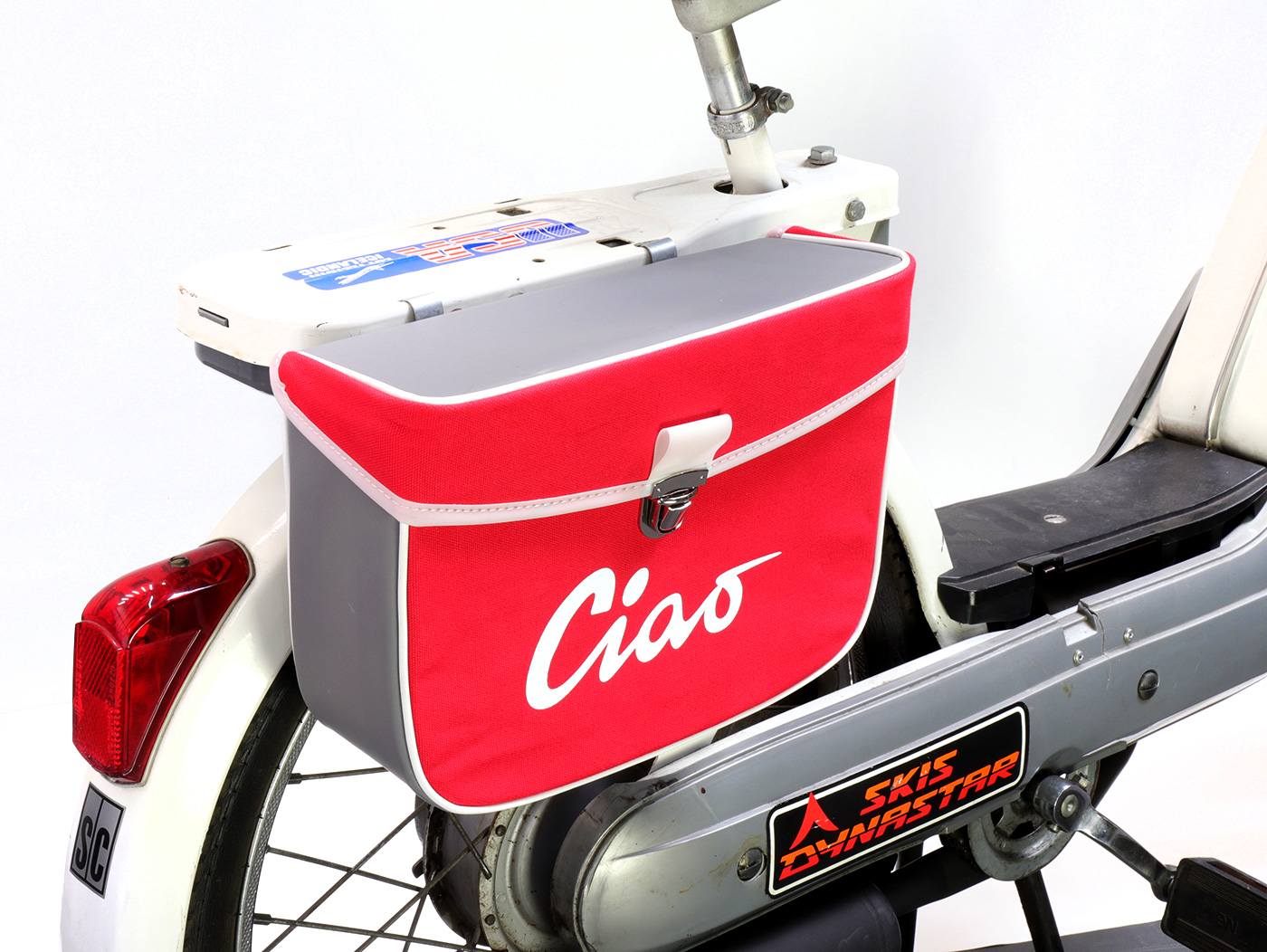 zijtas Moto-Nostra rood/grijs ciao